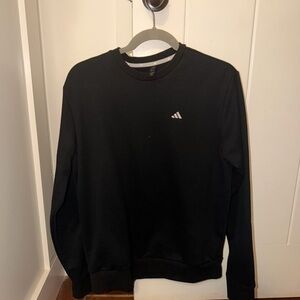 adidas Black Crewneck Sweatshirt with Small Logo
